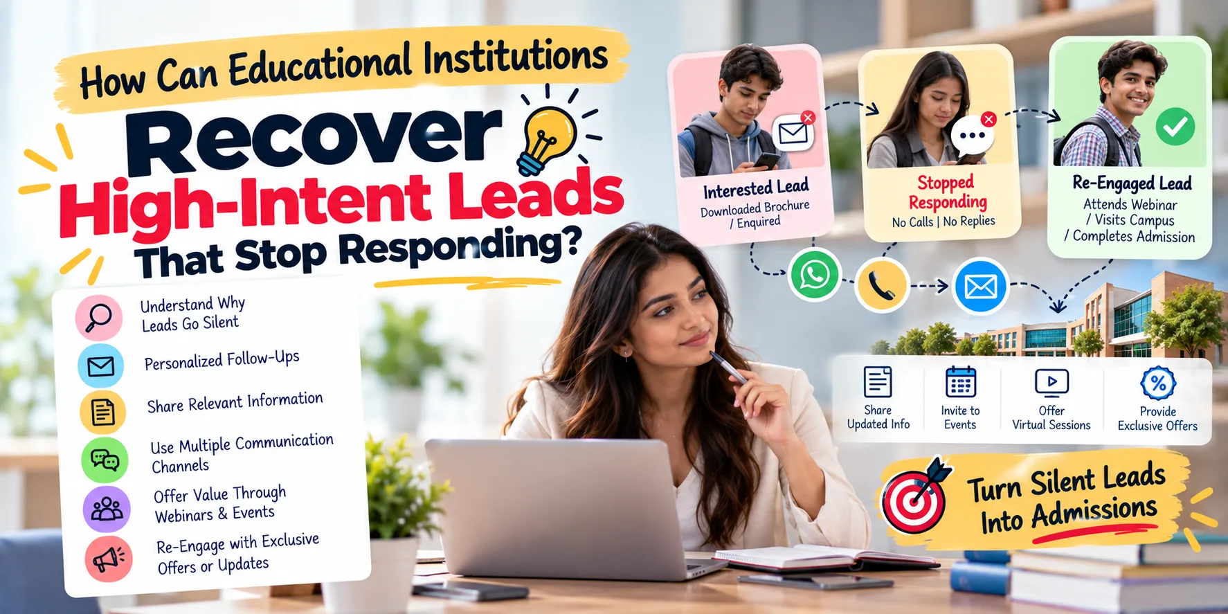 How Can Educational Institutions Recover High-Intent Leads That Stop Responding?