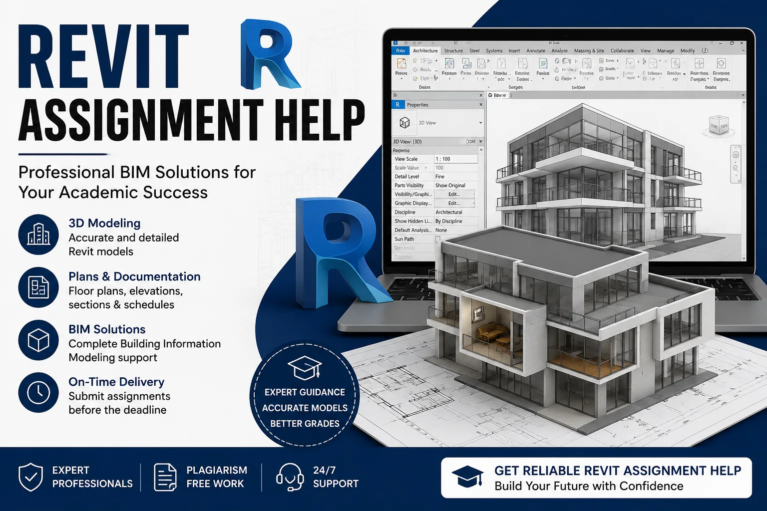 Revit Assignment Help: Expert Guidance for High-Quality BIM and Architectural Projects