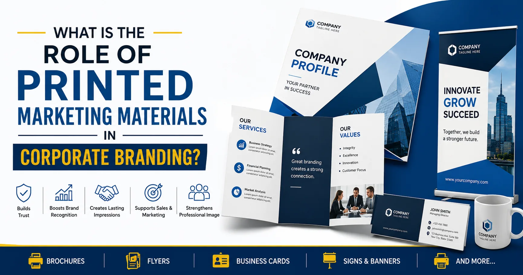 What Is the Role of Printed Marketing Materials in Corporate Branding?