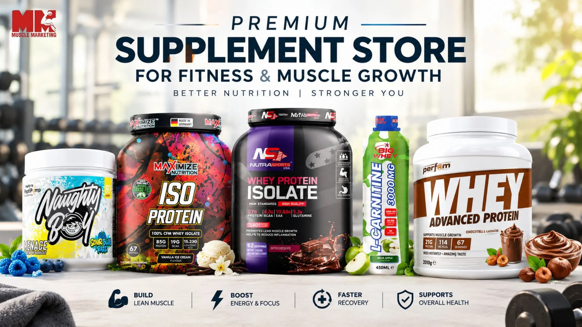 Best Muscle Building Supplements for Men | Muscle Marketing
