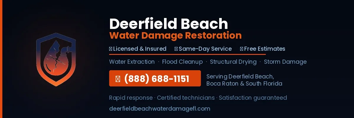 Structural Drying and Dehumidification in Deerfield Beach, FL — The Step Most Homeowners Skip