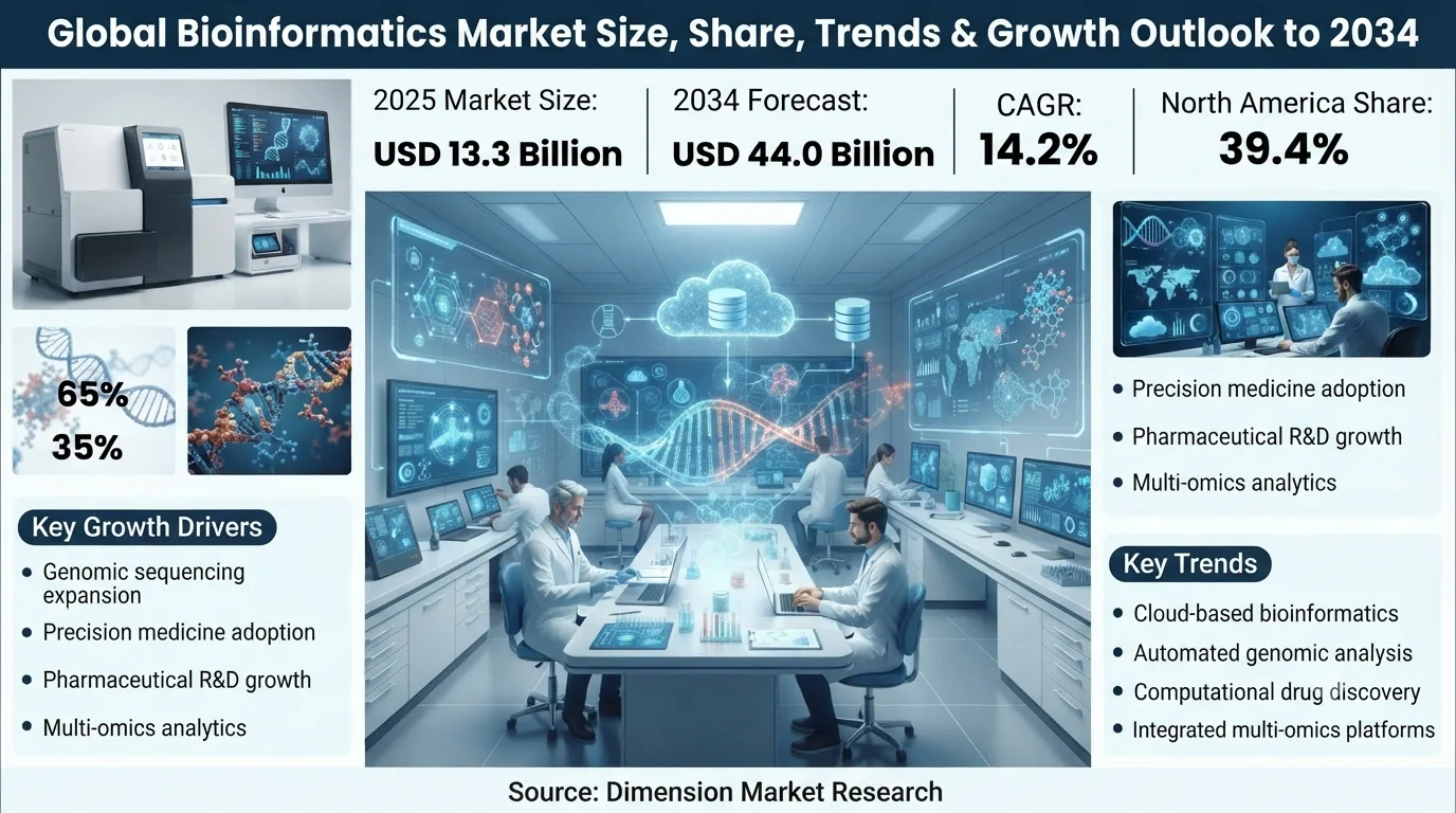 Bioinformatics Market Size, Share, Trends & Growth Outlook to 2034