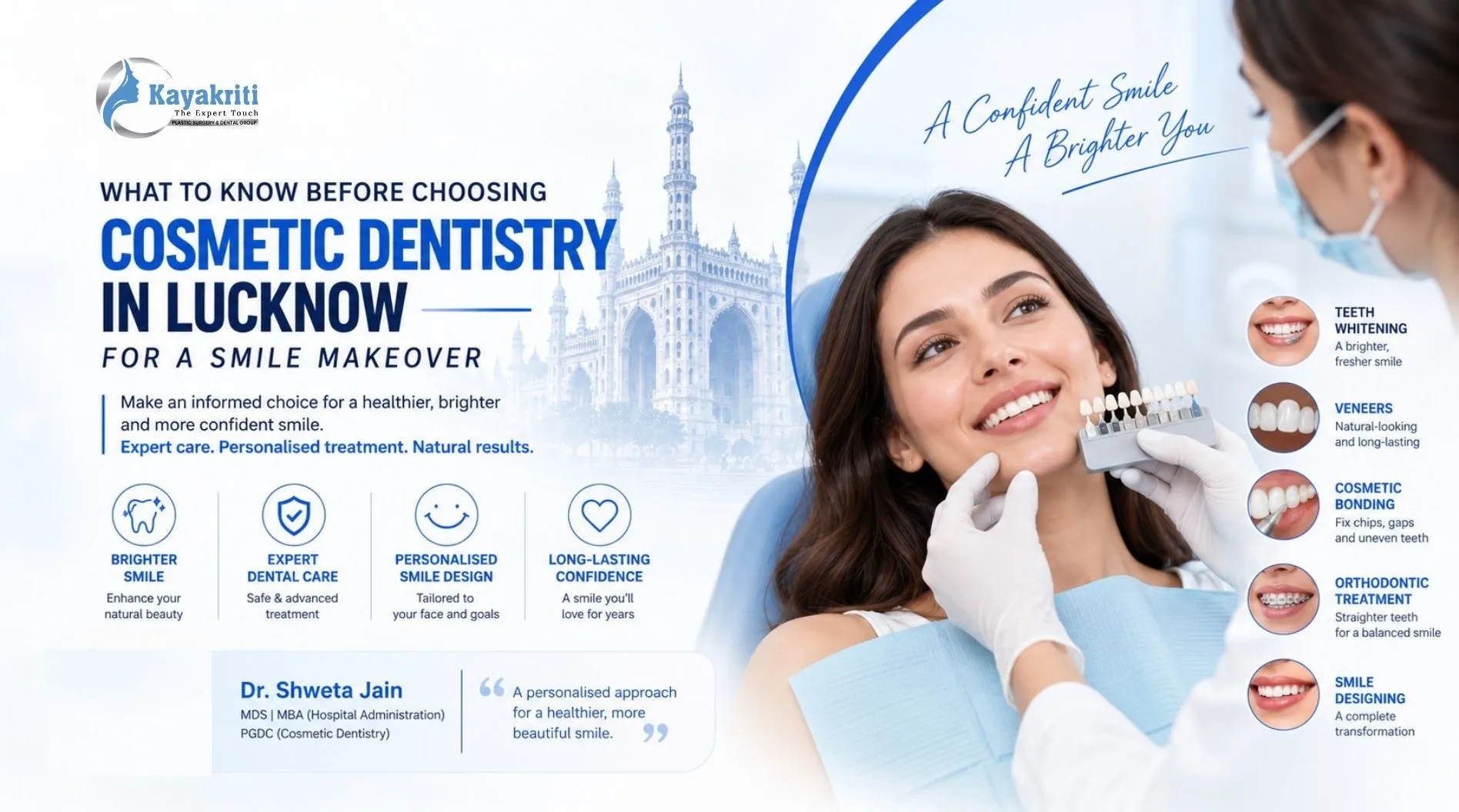 What to Know Before Choosing Cosmetic Dentistry in Lucknow for a Smile Makeover
