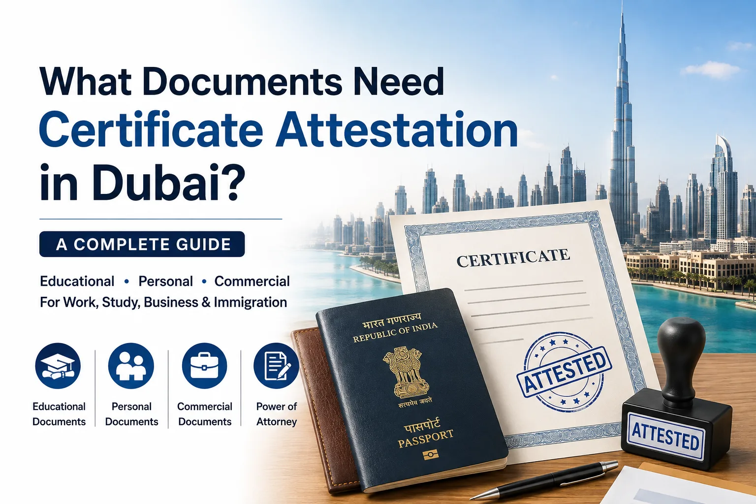 What Documents Need Certificate Attestation in Dubai? A Complete Guide