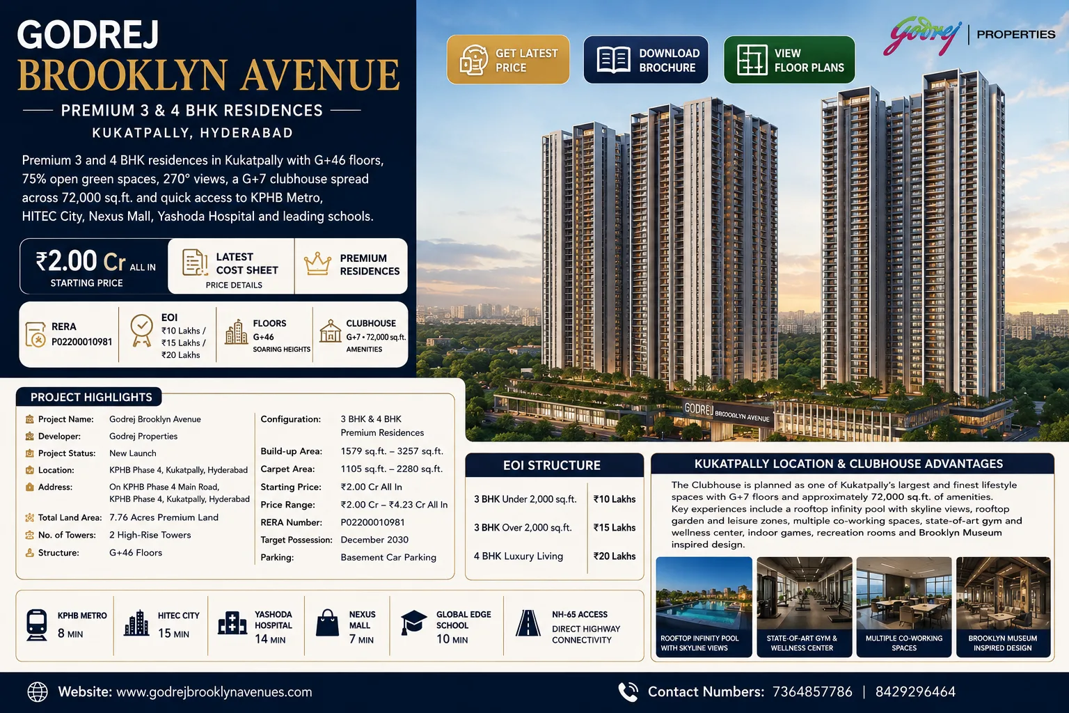 Godrej Brooklyn Avenue Hyderabad – Premium High Rise Gated Community Living