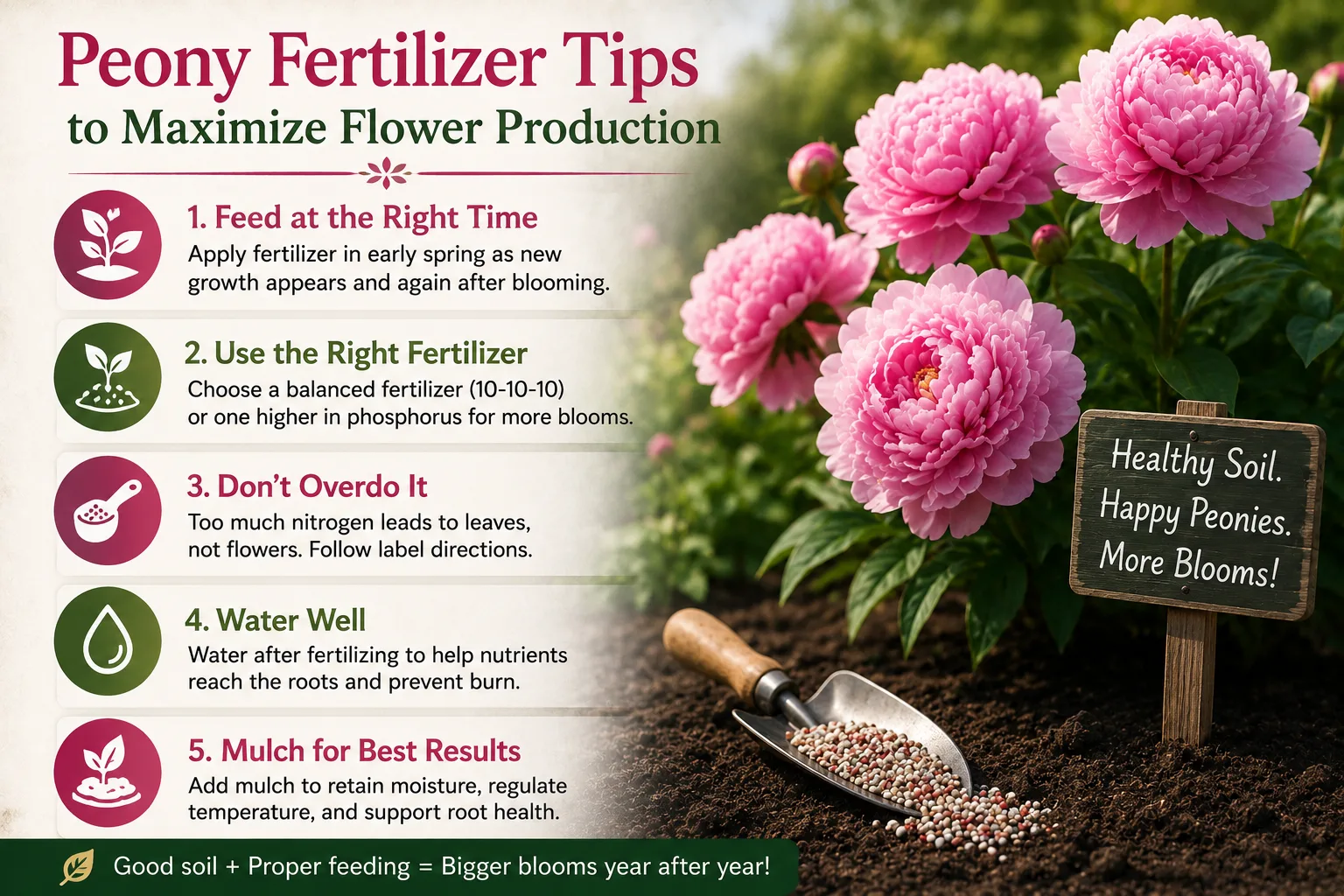 Peony Fertilizer Tips to Maximize Flower Production