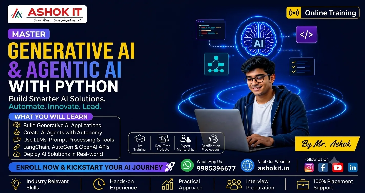 Best Generative AI and Agentic AI Online Training In Hyderabad