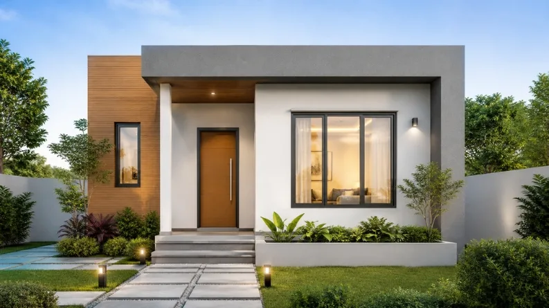 Small Modern Style Homes: Smart Small Plot House Design for Comfortable Living