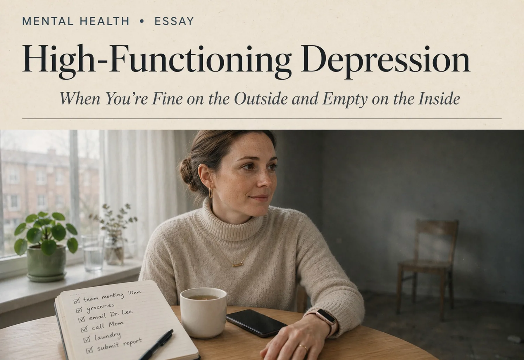 High-Functioning Depression: When You're Fine on the Outside and Empty on the Inside