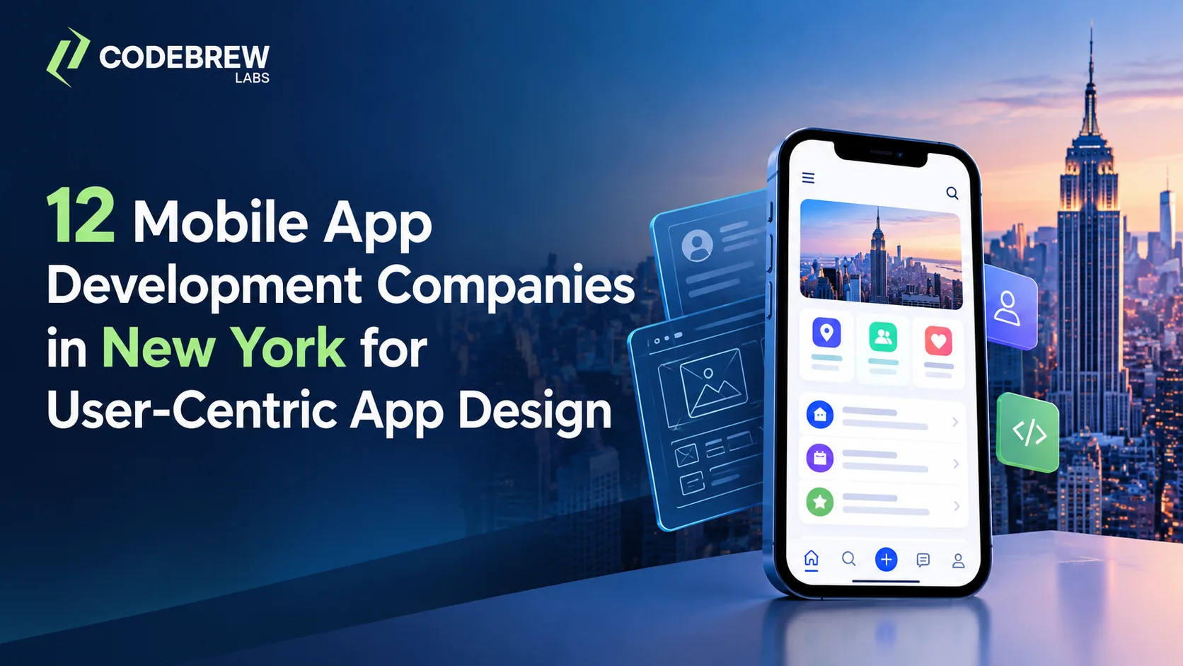 12 Mobile App Development Companies in New York for User-Centric App Design