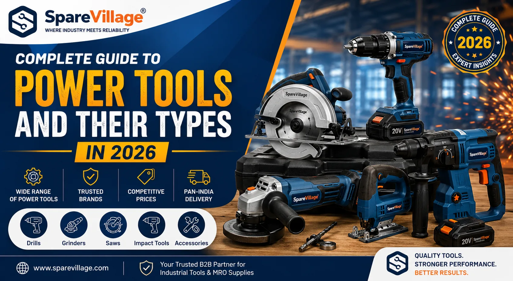 Power Tools: Types, Uses and Buying Guide 2026