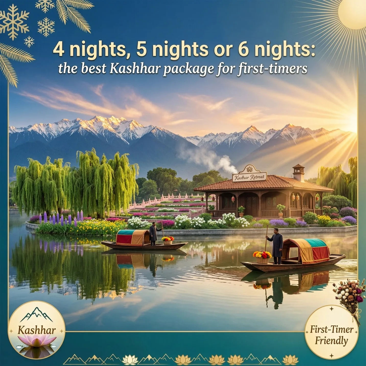 4 nights, 5 nights or 6 nights: the best Kashmir package for first-timers