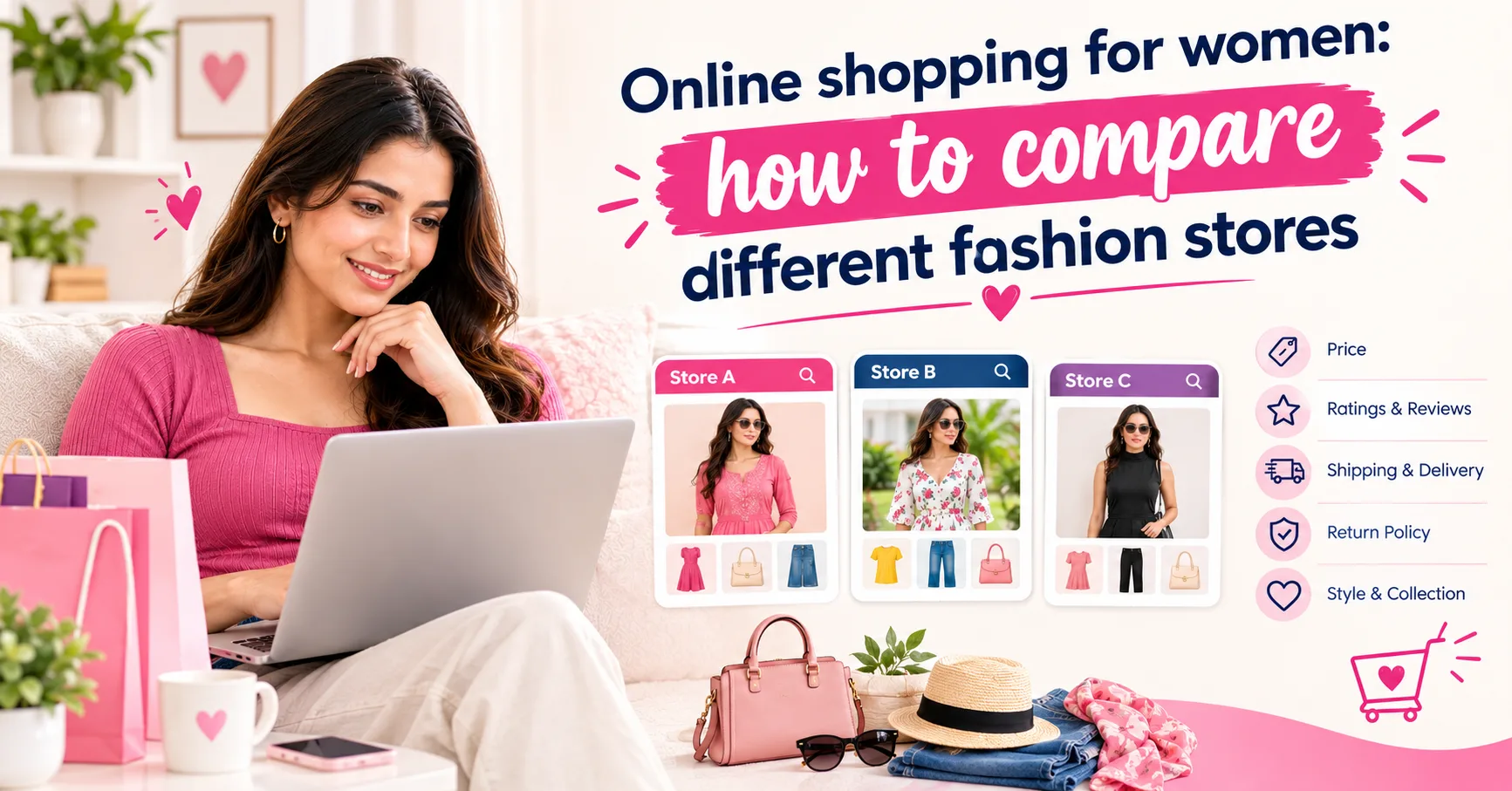 Online shopping for women: how to compare different fashion stores