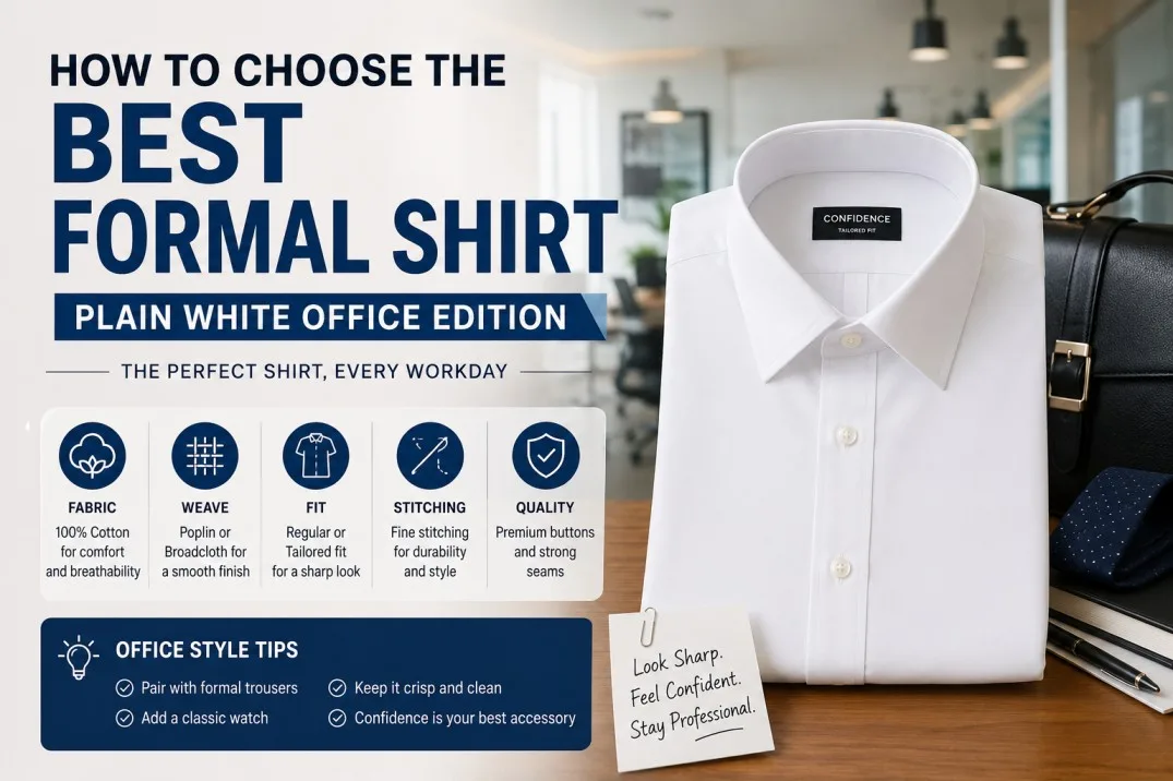 How to choose the best formal shirt: plain white office edition