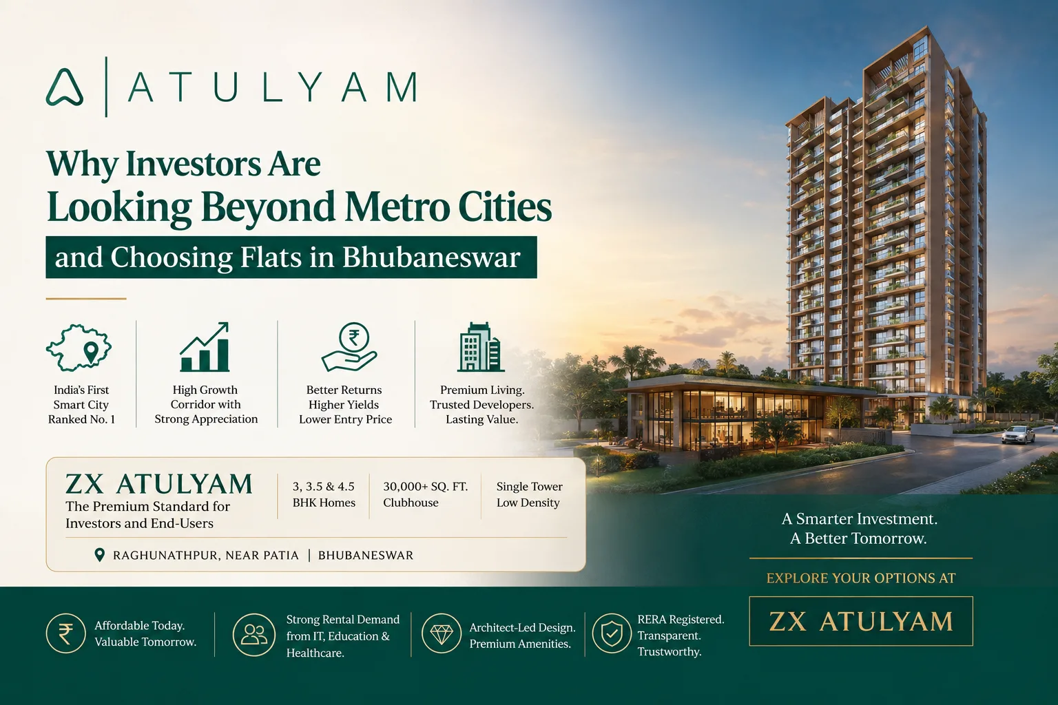 Why Investors Are Looking Beyond Metro Cities and Choosing Flats in Bhubaneswar