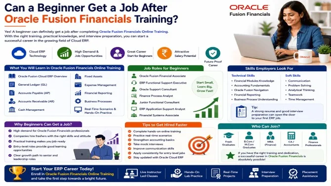 Can a Beginner Get a Job After Oracle Fusion Financials Training?