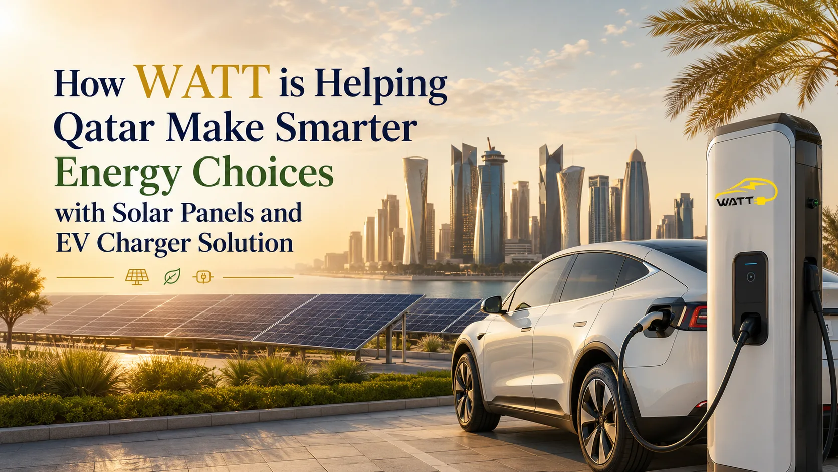 How WATT is Helping Qatar Make Smarter Energy Choices with Solar Panels and EV Charger Solution