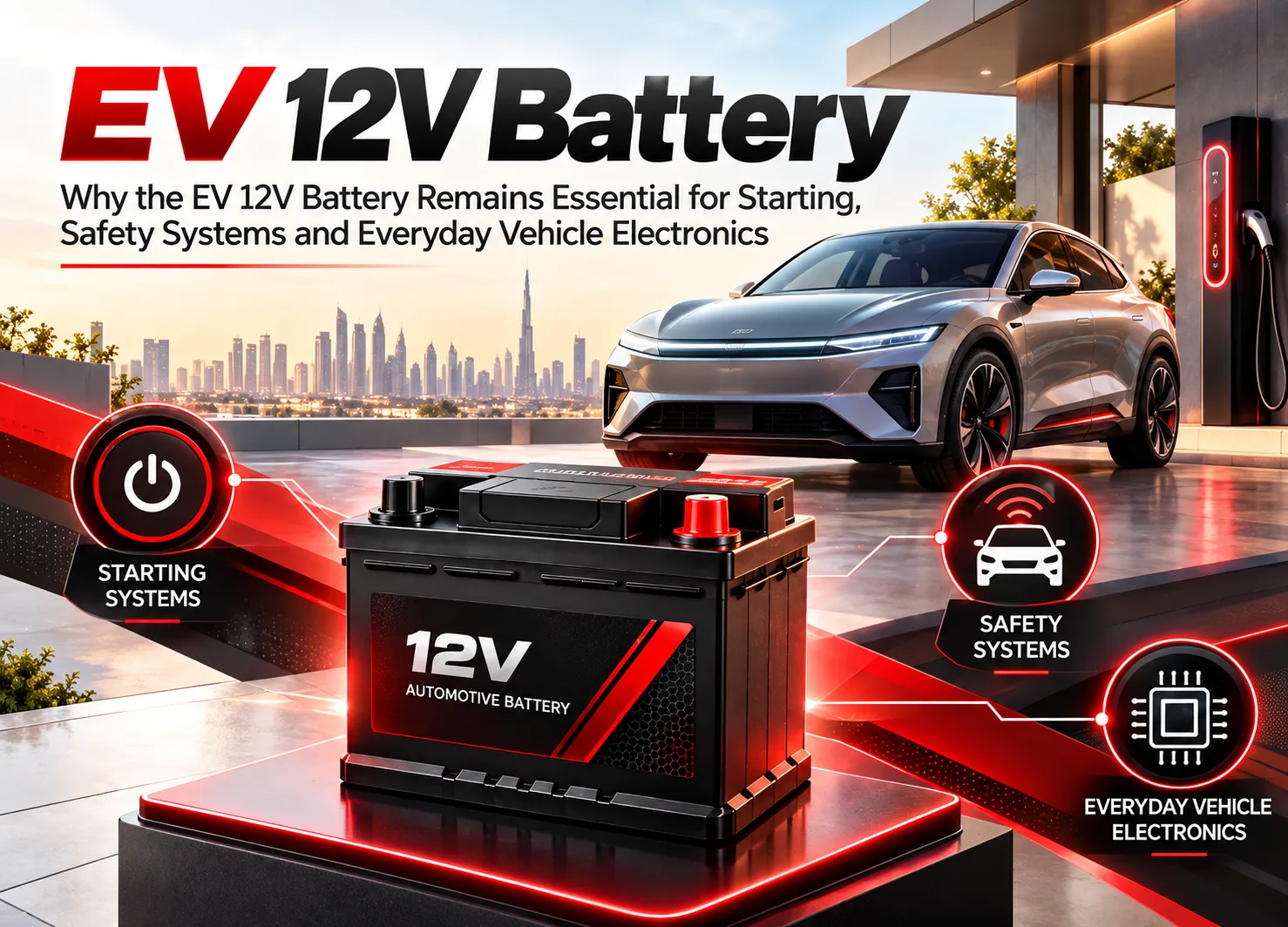 Why Electric Cars Still Need a 12V Battery Even With a Huge EV Battery Pack
