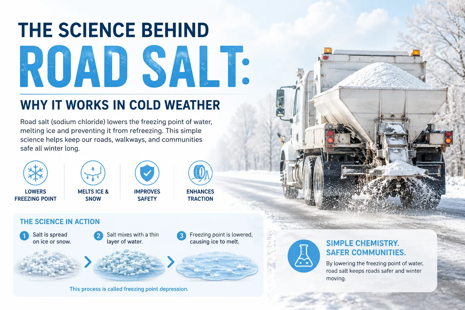 The Science Behind Road Salt: Why It Works in Cold Weather