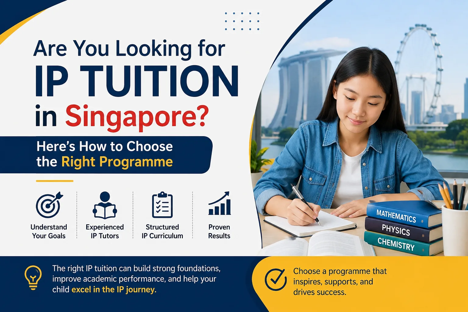 Are You Looking for IP Tuition in Singapore? Here’s How to Choose the Right Programme