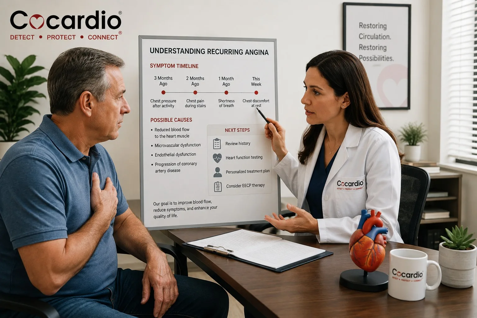 Why Does Angina Keep Coming Back and Can EECP Therapy Help Improve Blood Flow?