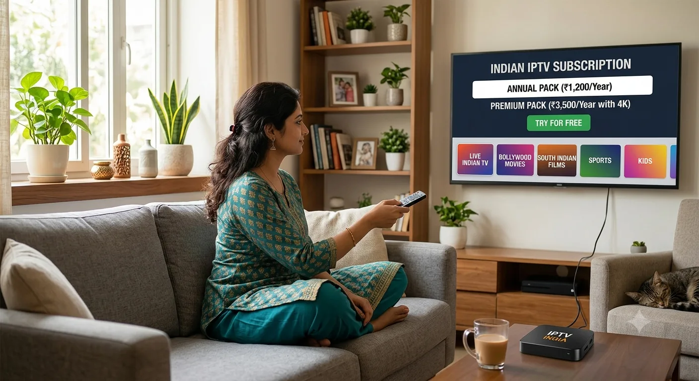 Indian IPTV with IPTV Free Trial: Watch Live Channels & Movie