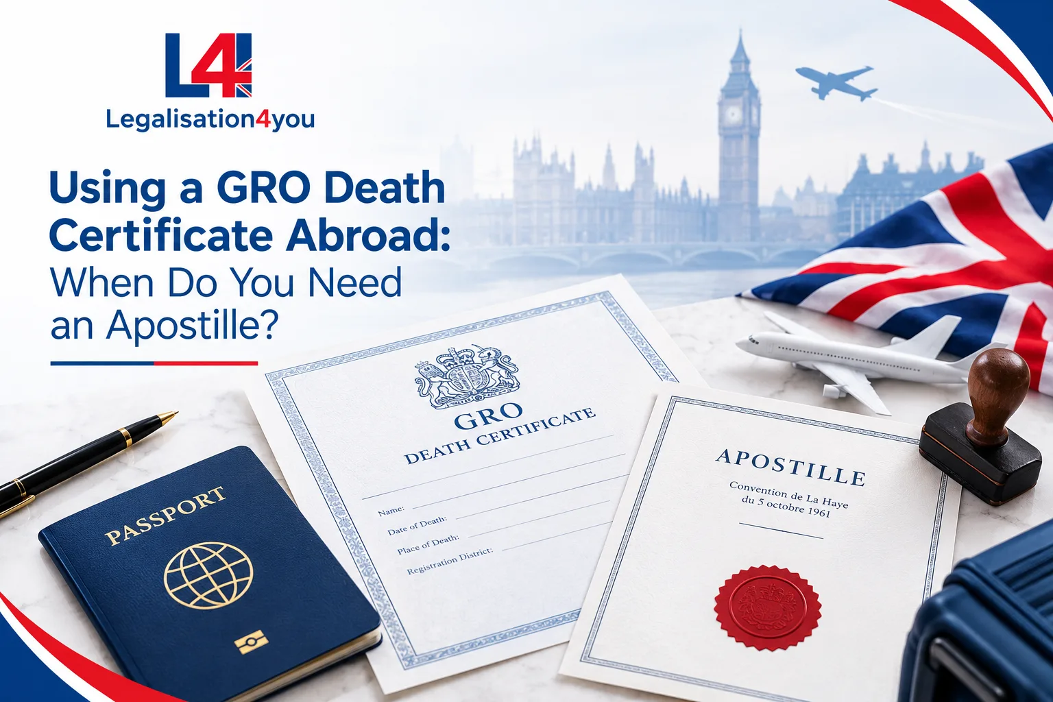 Using a GRO Death Certificate Abroad: When Do You Need an Apostille?
