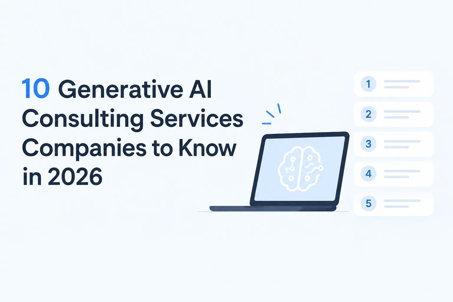 10 Generative AI Consulting Services Companies to Know in 2026