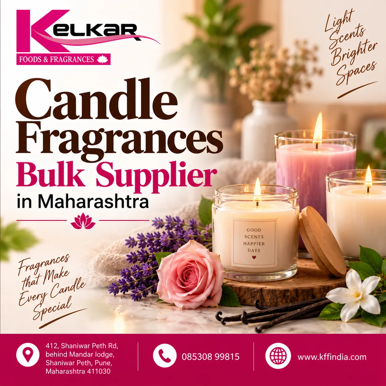 Candle Fragrances Bulk Supplier  in  Maharashtra