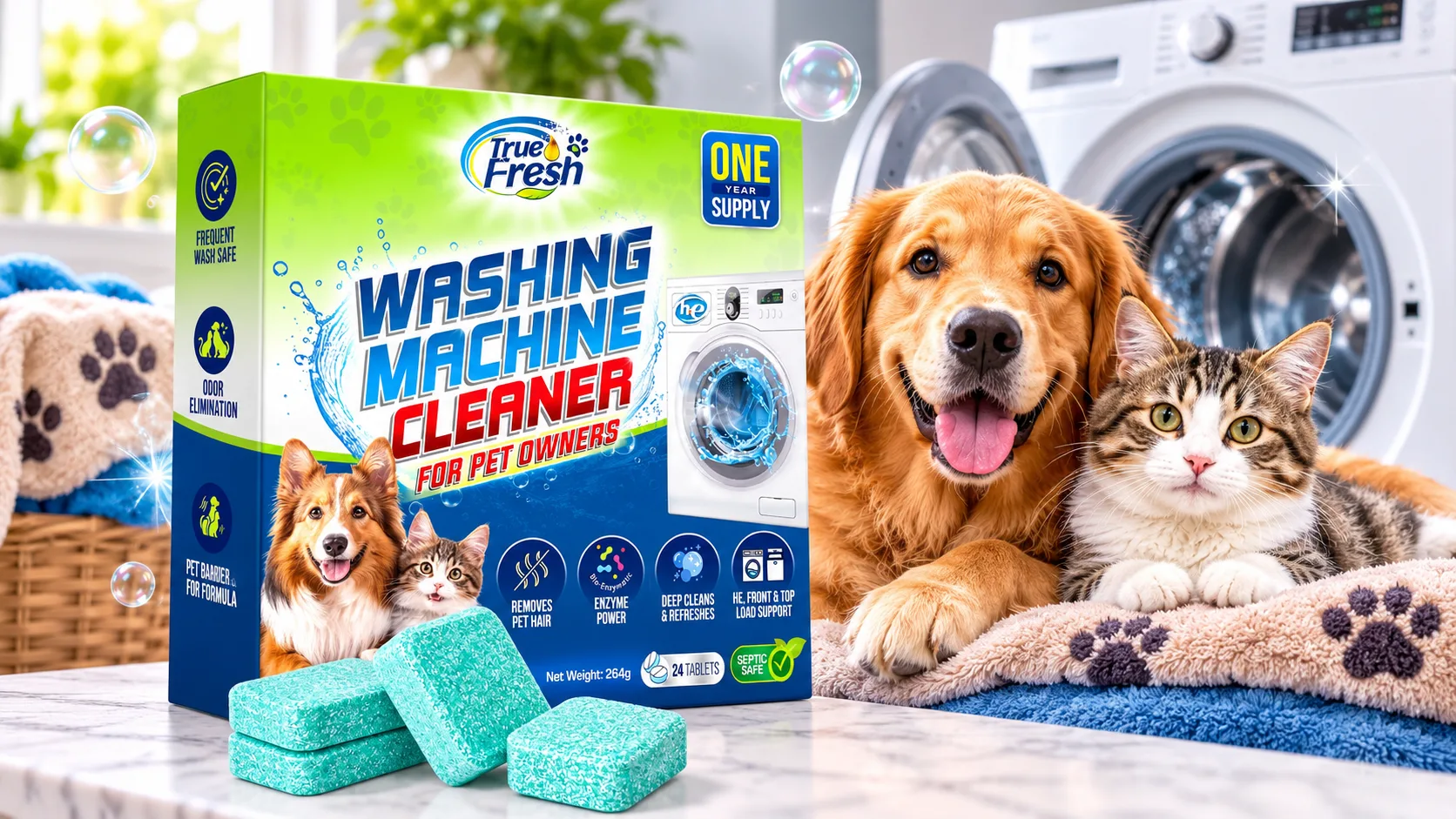 Washing Machine Cleaner for Pet Owners: How to Keep Your Washer Fresh