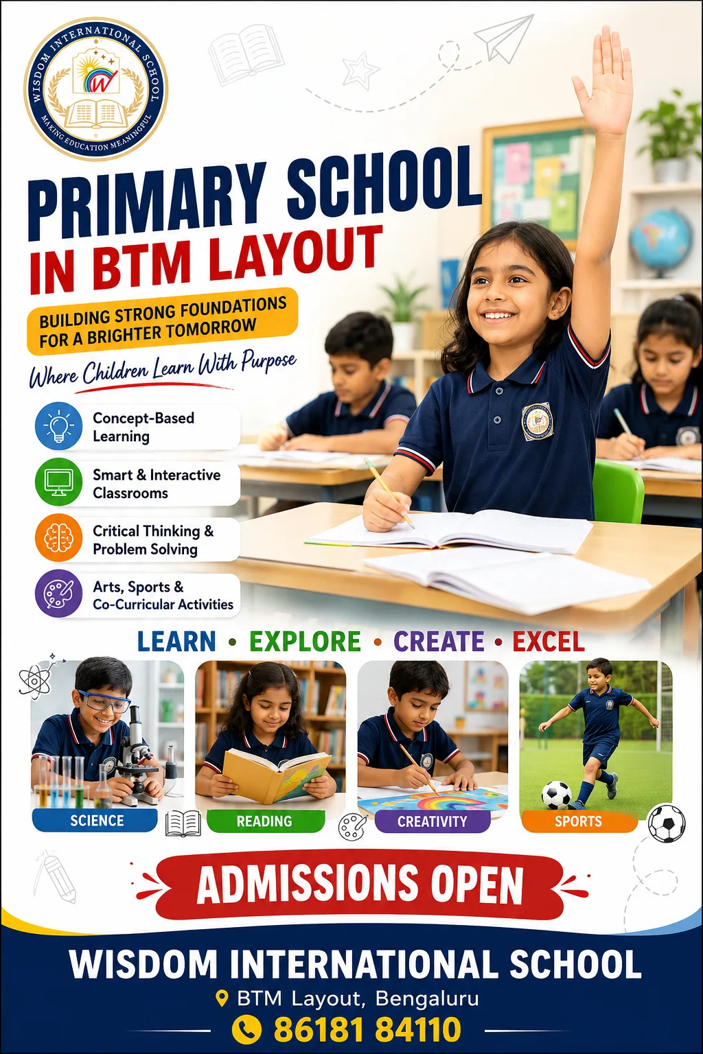 Best Schools in BTM Layout for Nursery, Preschool, Kindergarten & Primary Education
