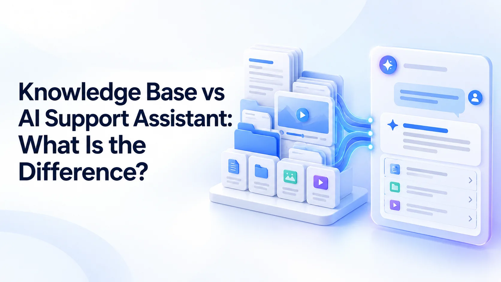 Knowledge Base vs AI Support Assistant: What Is the Difference?