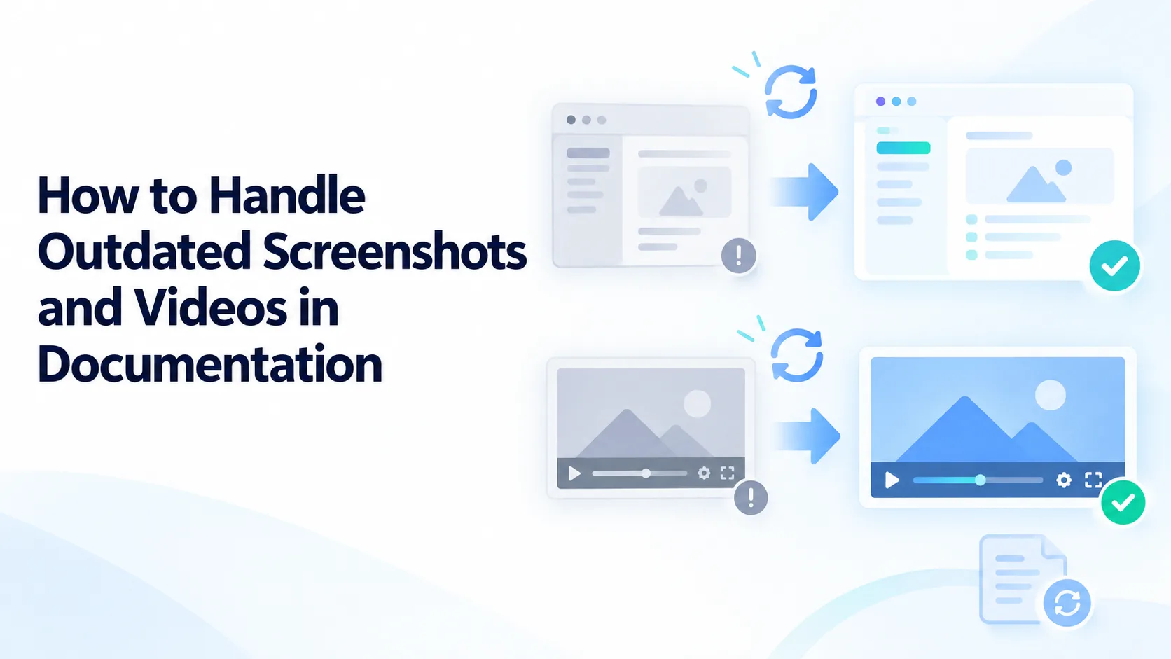 How to Handle Outdated Screenshots and Videos in Documentation