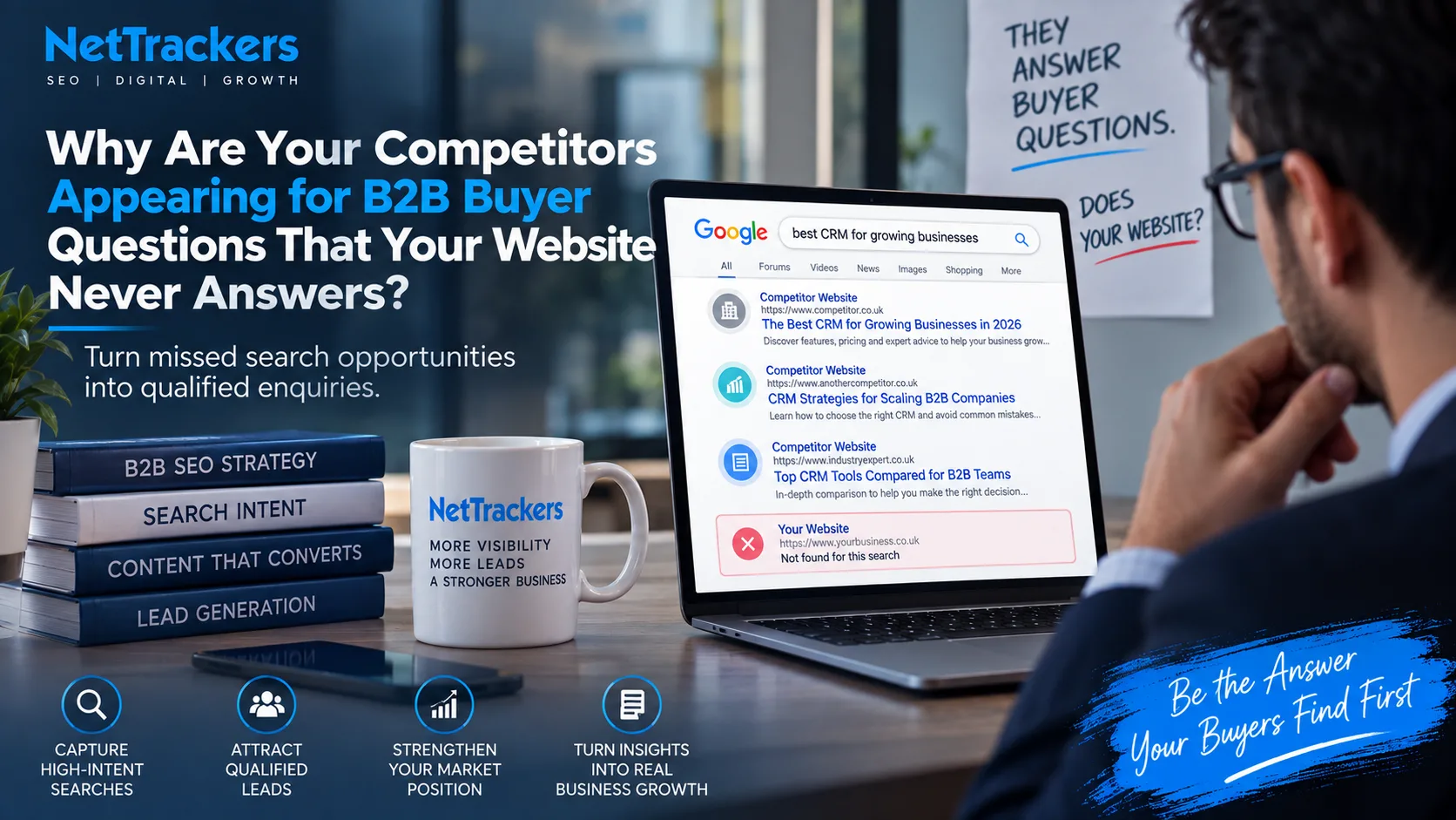 Why Are Your Competitors Appearing for B2B Buyer Questions That Your Website Never Answers?