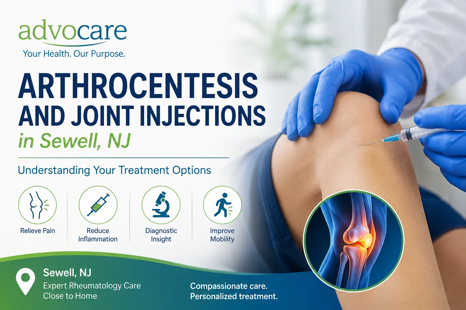 Arthrocentesis and Joint Injections in Sewell, NJ: What Patients Should Know