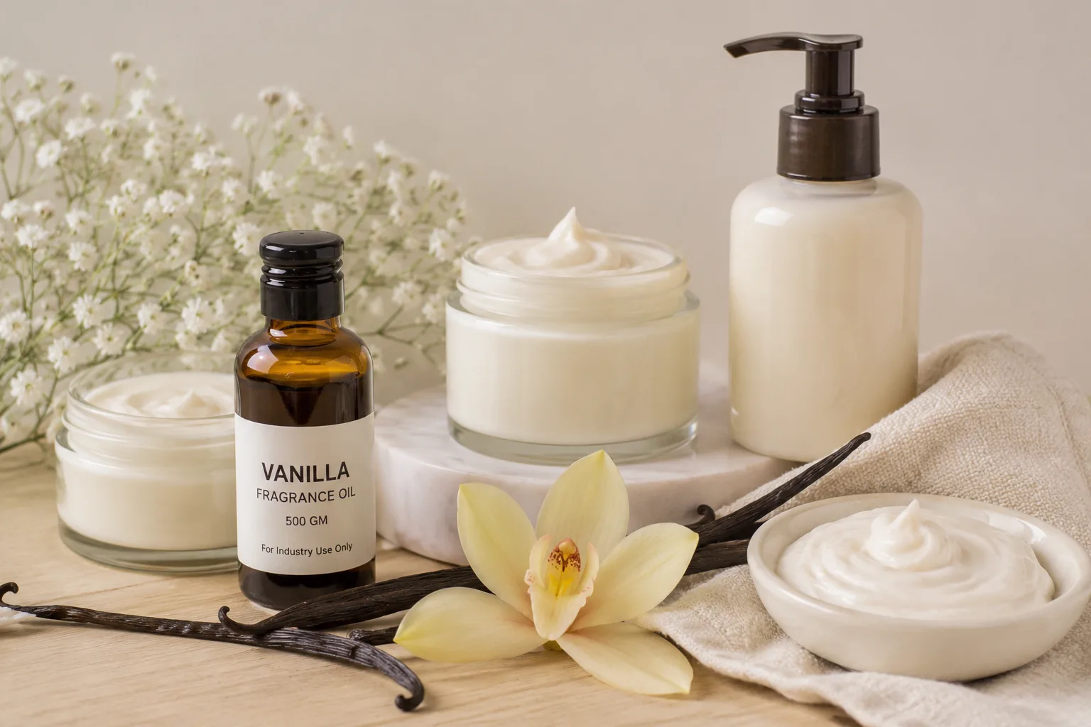 Vanilla Fragrance Oil in Creams and Lotions: Building a Pleasant Sensory Experience