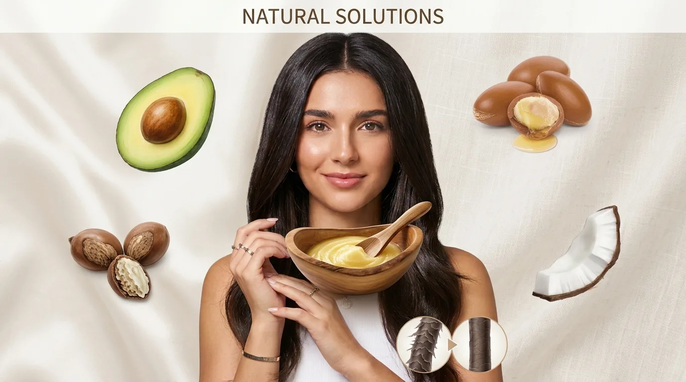 Natural Solutions for Dry Scalp, Hair Breakage and Frizz