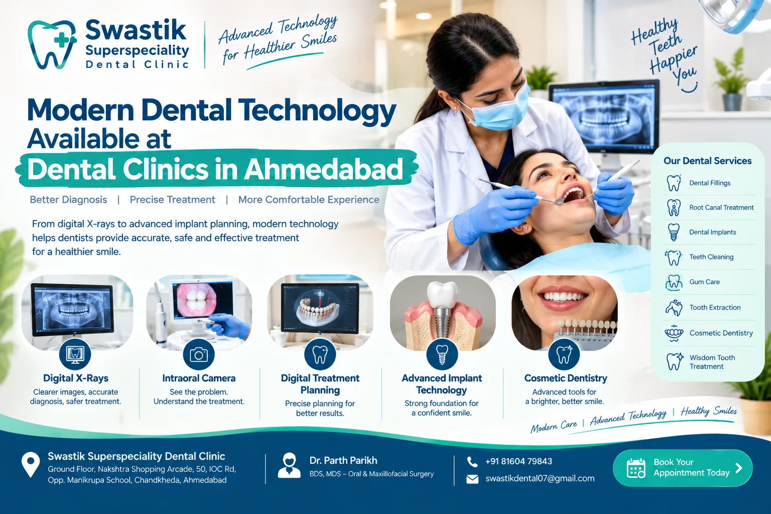 Modern Dental Technology Available at Dental Clinics in Ahmedabad