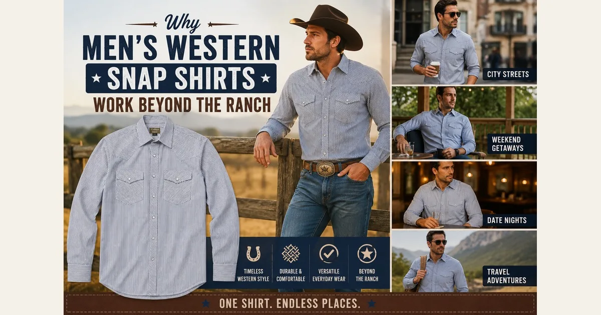 Why Men’s Western Snap Shirts Work Beyond the Ranch