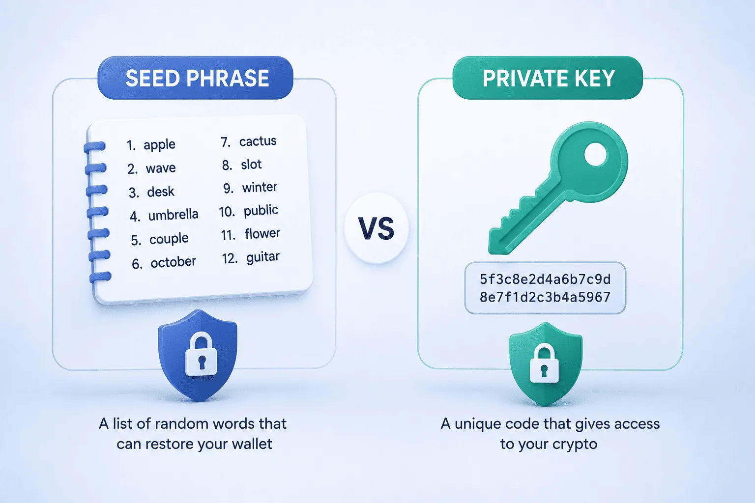 Seed Phrase vs. Private Key: What’s the Difference?