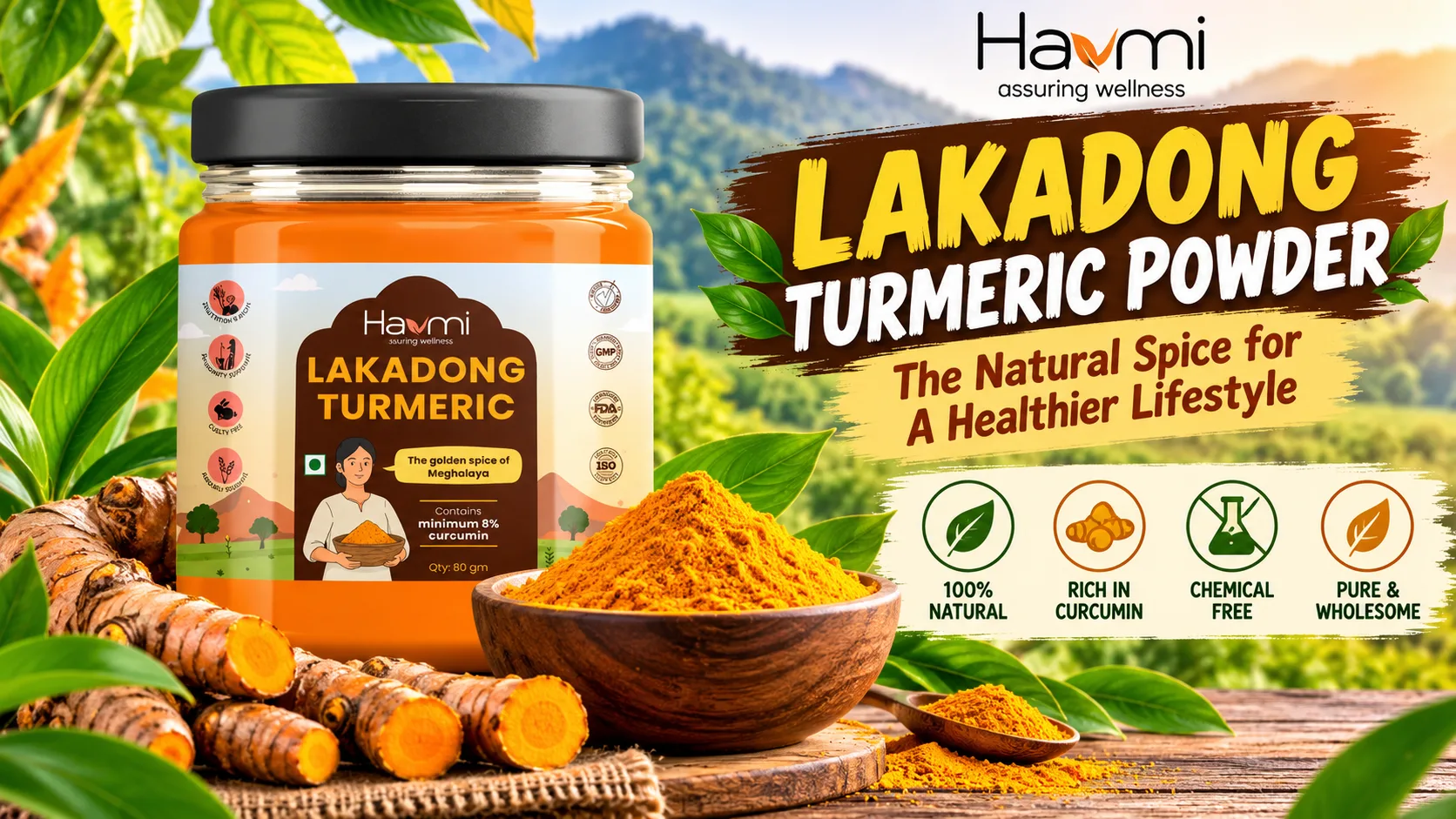 Lakadong Turmeric Powder: Exploring a Natural and Traditional Spice