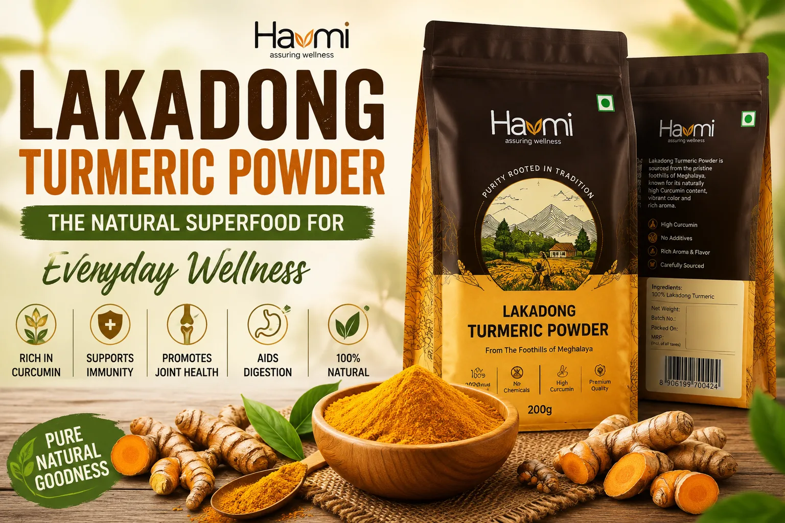 Lakadong Turmeric Powder: The Natural Superfood for Everyday Wellness