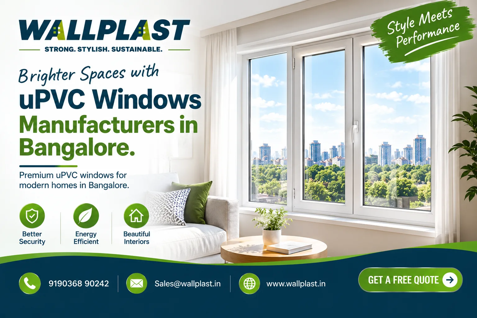 uPVC Doors Manufacturers in Bangalore: Choosing the Right Doors for Your Home