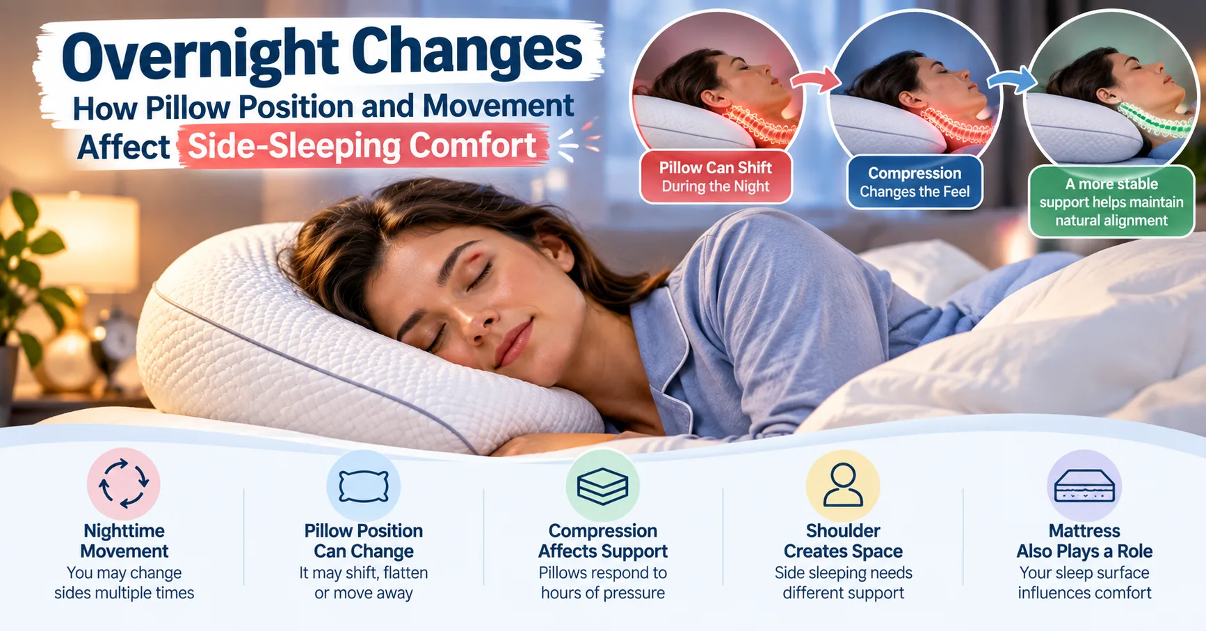Overnight Changes: Best Pillow for Side Sleepers, Neck Pain