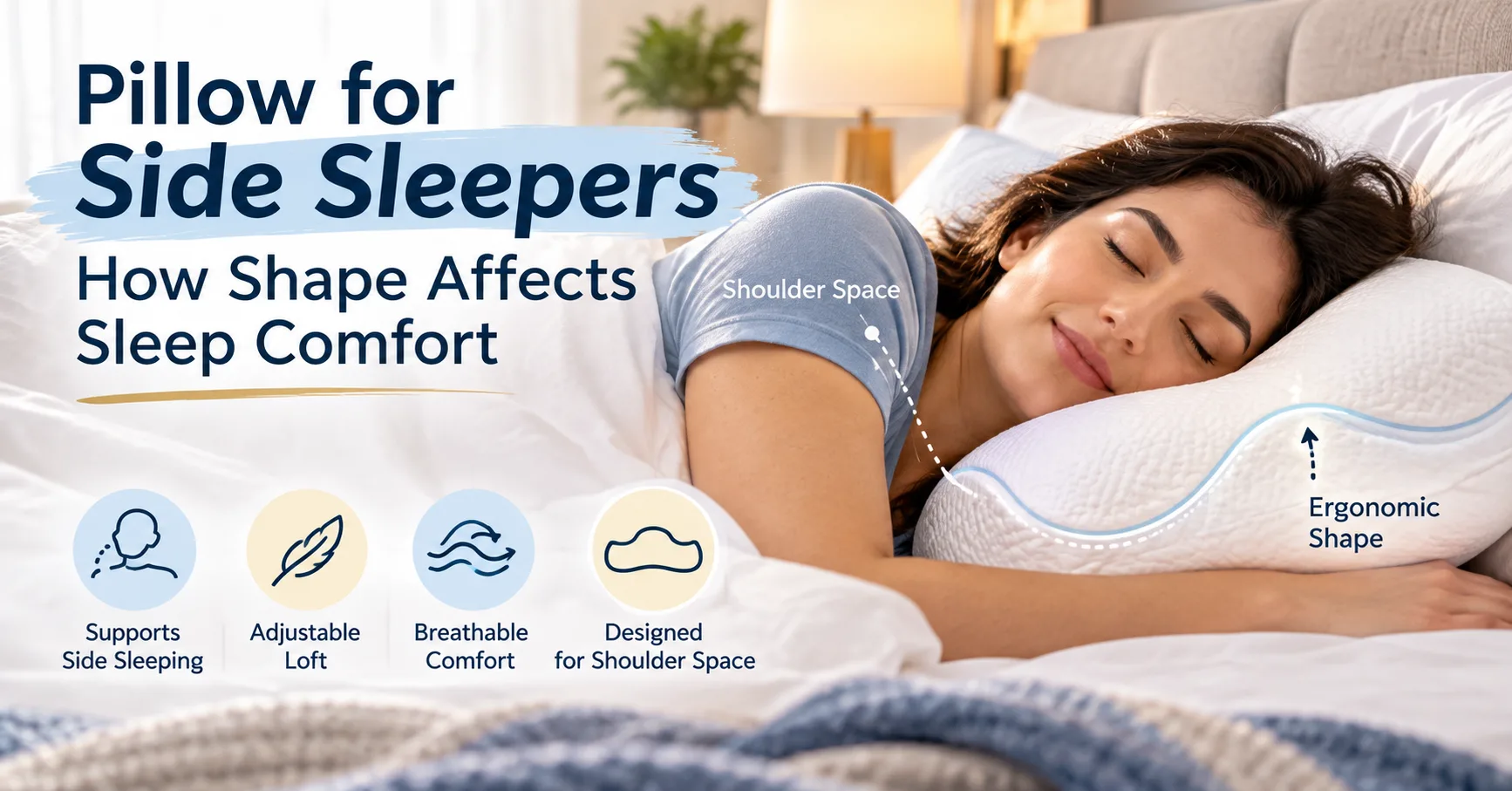 Pillow for Side Sleepers: How Shape Affects Sleep Comfort