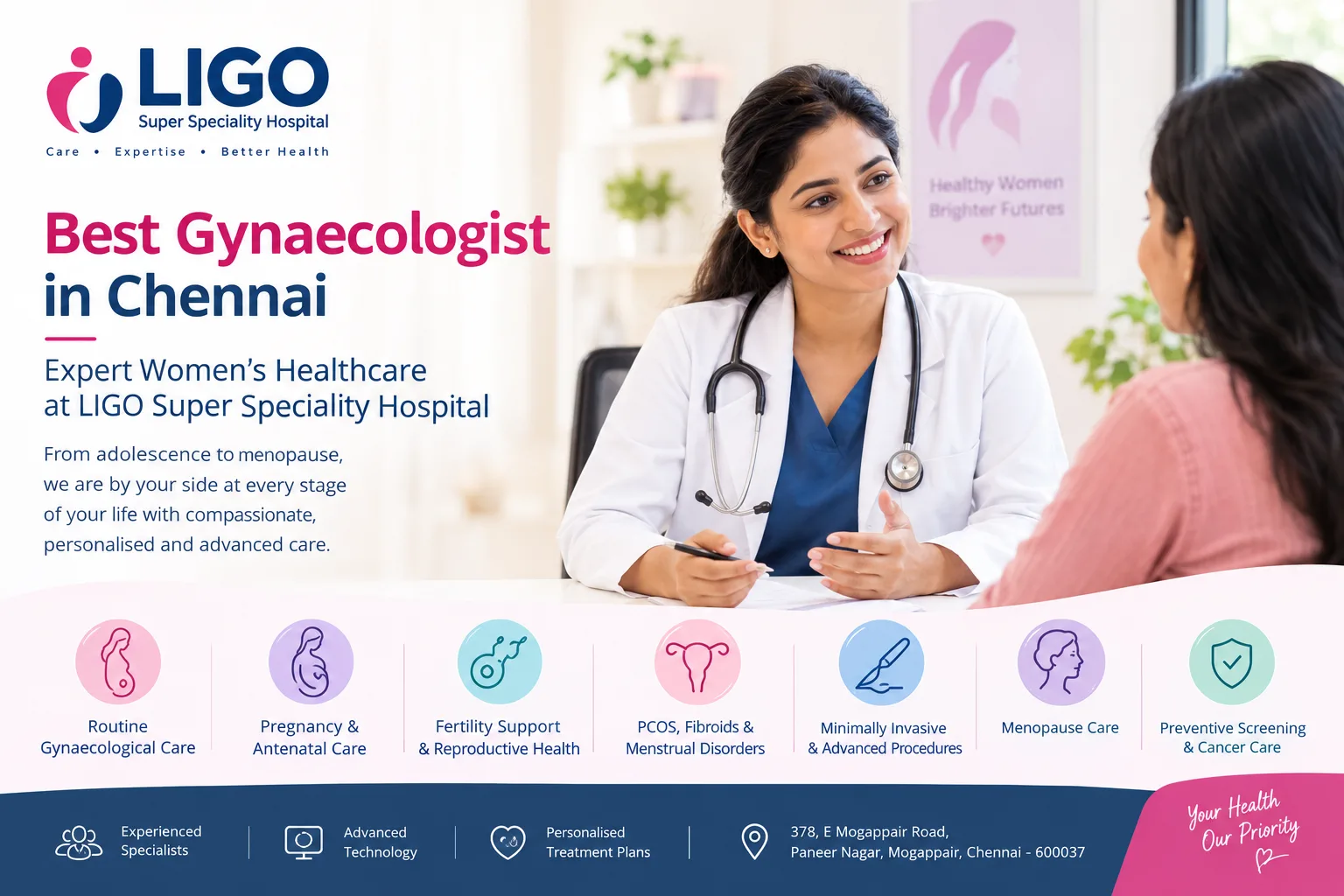 Best Gynaecologist in Chennai for Comprehensive Women’s Healthcare