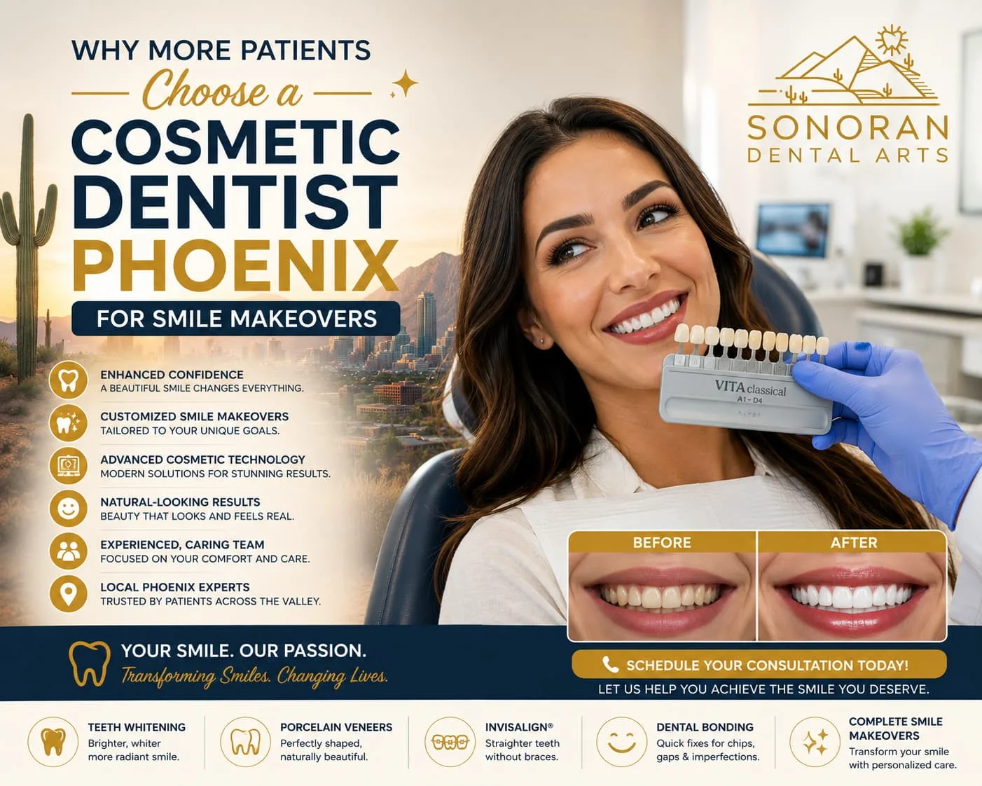 Why More Patients Choose a Cosmetic Dentist Phoenix for Smile Makeovers