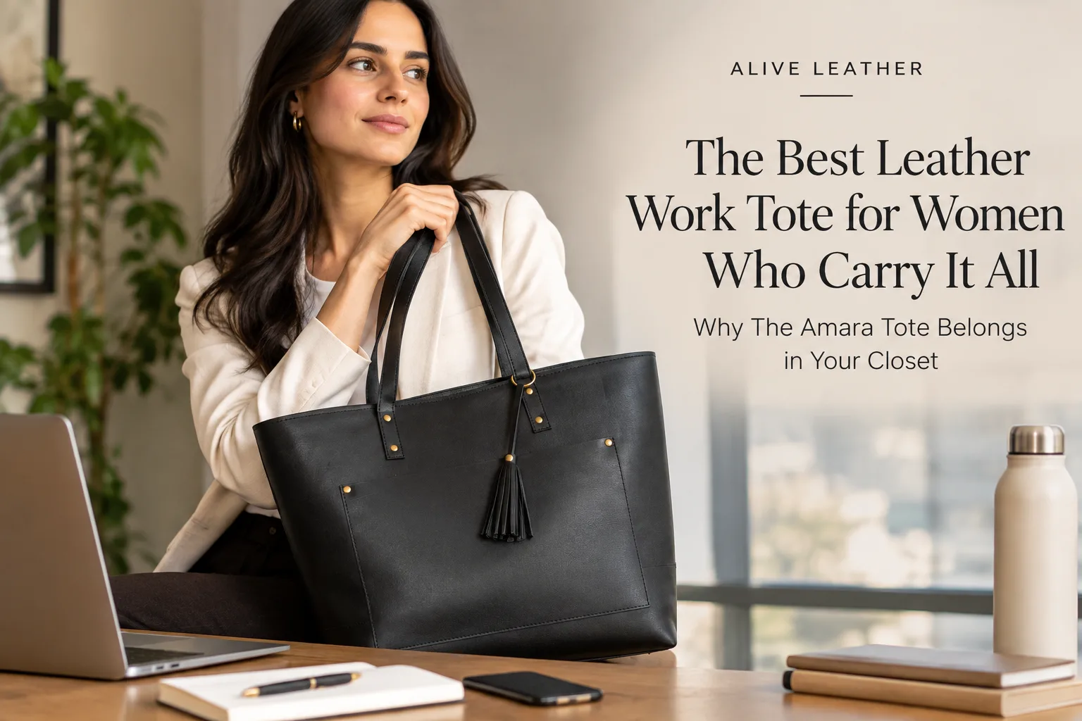 The Best Leather Work Tote for Women Who Carry It All: Why The Amara Tote Belongs in Your Closet