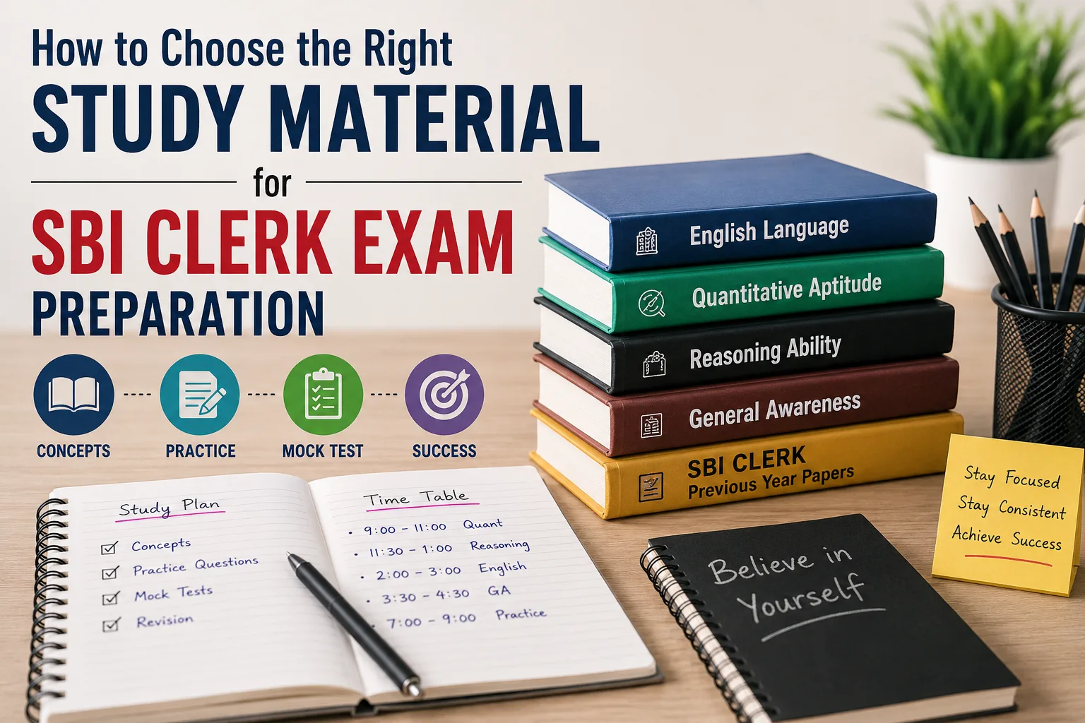 How to Choose the Right Study Material for SBI Clerk Exam Preparation