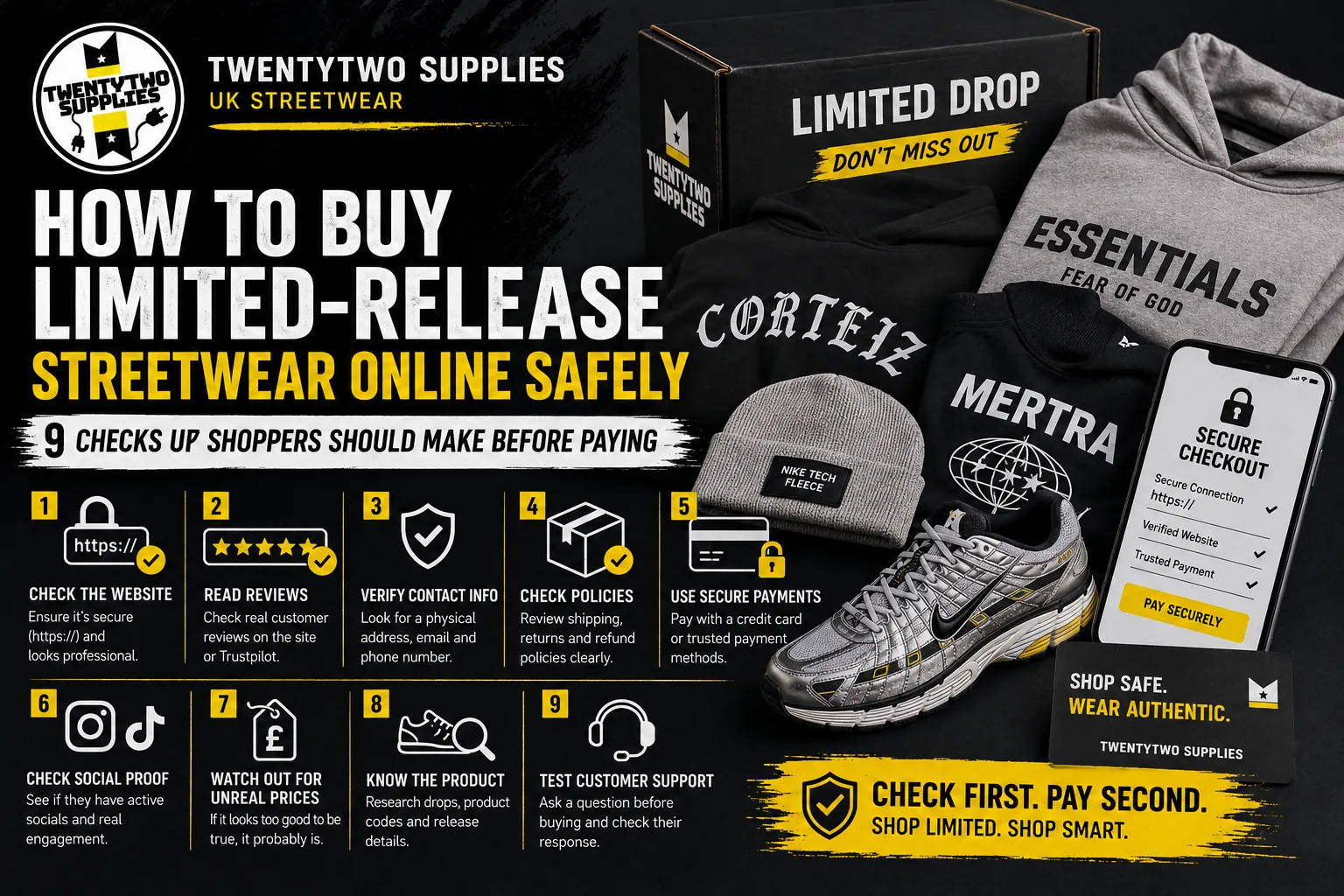 How to Buy Limited-Release Streetwear Online Safely - 9 Checks UK Shoppers Should Make Before Paying